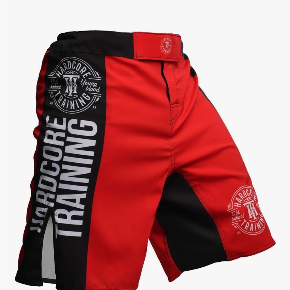 Men's Red and Black Athletic Shorts XXL-  C4